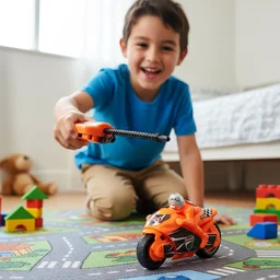 Launcher Racing Bike Toy for Kids – Manual Pull High-Speed Fun