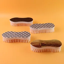 Laundry Brush Set – Ergonomic Curved Design with Strong Nylon Bristles