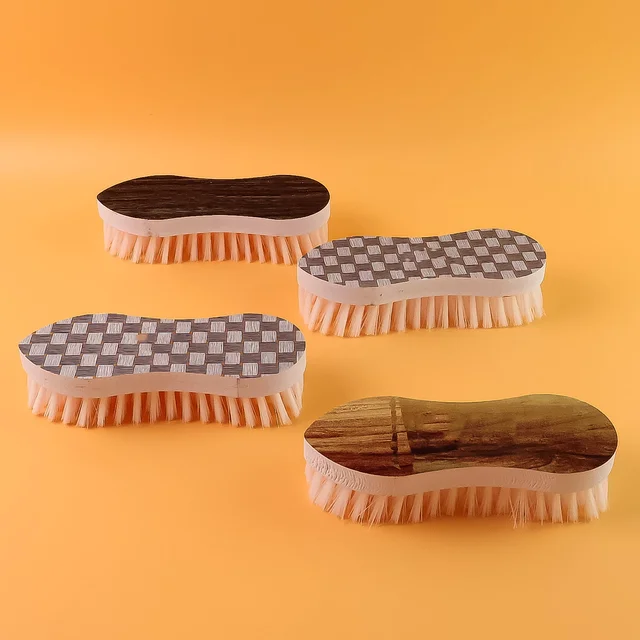 Laundry Brush Set – Ergonomic Curved Design with Strong Nylon Bristles