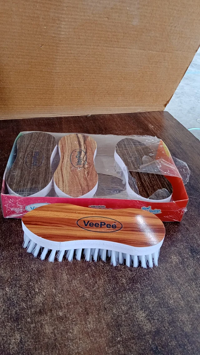 Laundry Brush Set – Ergonomic Curved Design with Strong Nylon Bristles