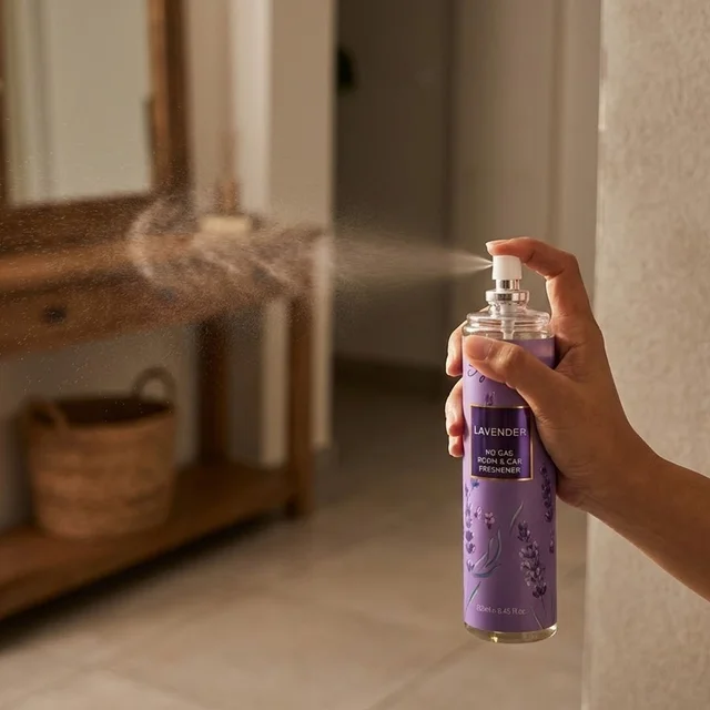 Lavender Room & Car Freshener – No Gas 250ml Spray
