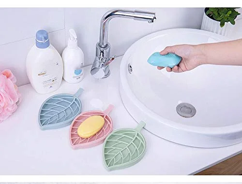 Leaf Shape Soap Holder – Draining Bathroom Dish | VelvetBubbles