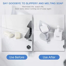Leaf Soap Dish Holder with Drain - Self Draining & Stylish