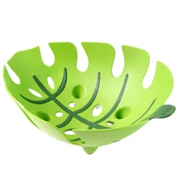Leaf-Shaped Plastic Fruit Basket – Ventilated & Durable Design