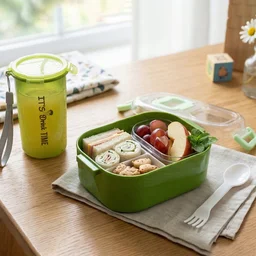 Leakproof Lunch Box Set – BPA-Free with Tumbler & Cutlery