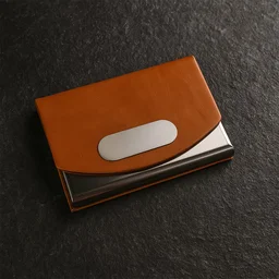 Leather Business Card Holder – Slim Magnetic Closure Case