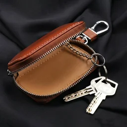 Leather Car Key Case – Compact & Stylish with Secure Closure
