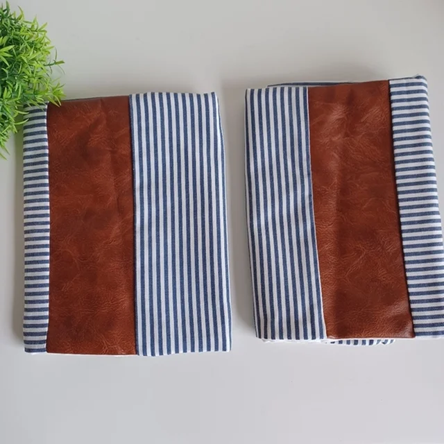 Leather & Cotton Pillow Covers – 20x20 Inch (2-Pack) | Styleva