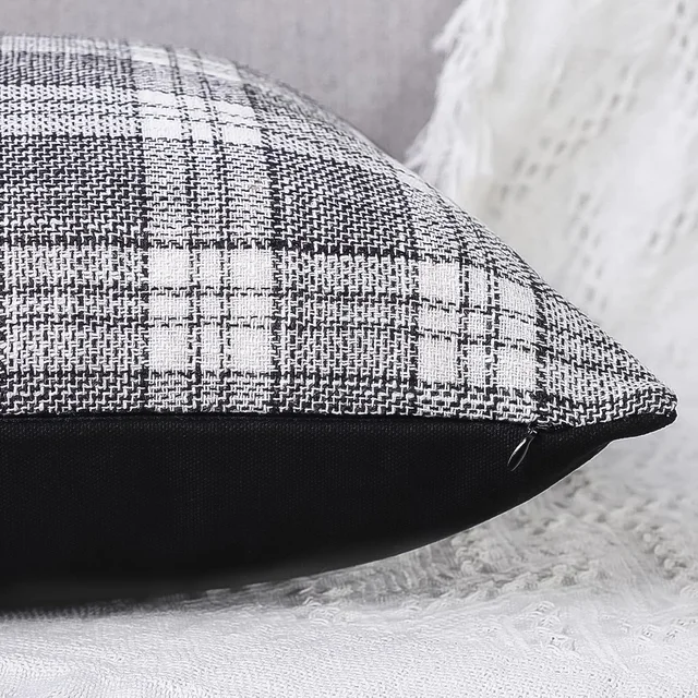 Leather & Cotton Pillow Covers – 23x22 Inch Set of 2 | Styleva