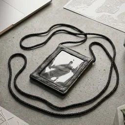Leather Neck Wallet – Convenient ID & Card Holder with Lanyard