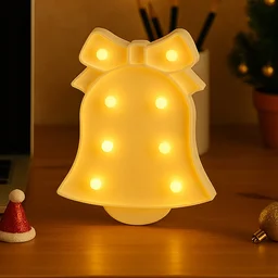 LED Bell Shaped Night Light – Warm, Battery Operated Glow