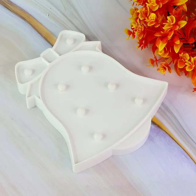 LED Bell Shaped Night Light – Warm, Battery Operated Glow