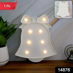LED Bell Shaped Night Light – Warm, Battery Operated Glow
