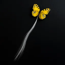 LED Butterfly Hair Braid Clip – Light-Up Party Accessory