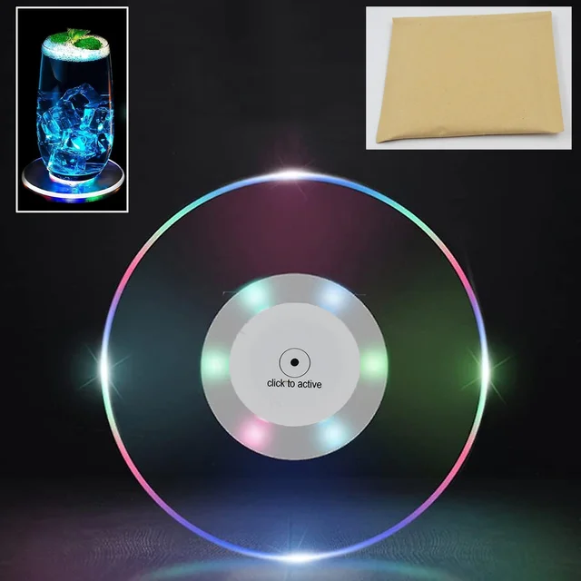 LED Coaster – Ultra-Thin, Waterproof & Non-Slip | Indo Glow