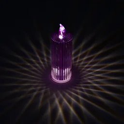 LED Crystal Candle – Glitter Swirling Multicolor Decor | Styleva