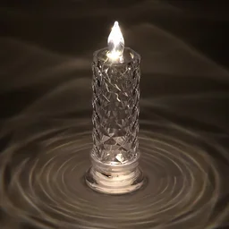 LED Crystal Candle Light – Flameless Safe Decorative Glow