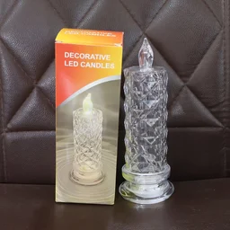 LED Crystal Candle Light – Flameless Safe Decorative Glow