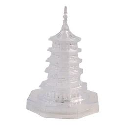 LED Crystal Pagoda Light – Elegant Battery Operated Decor