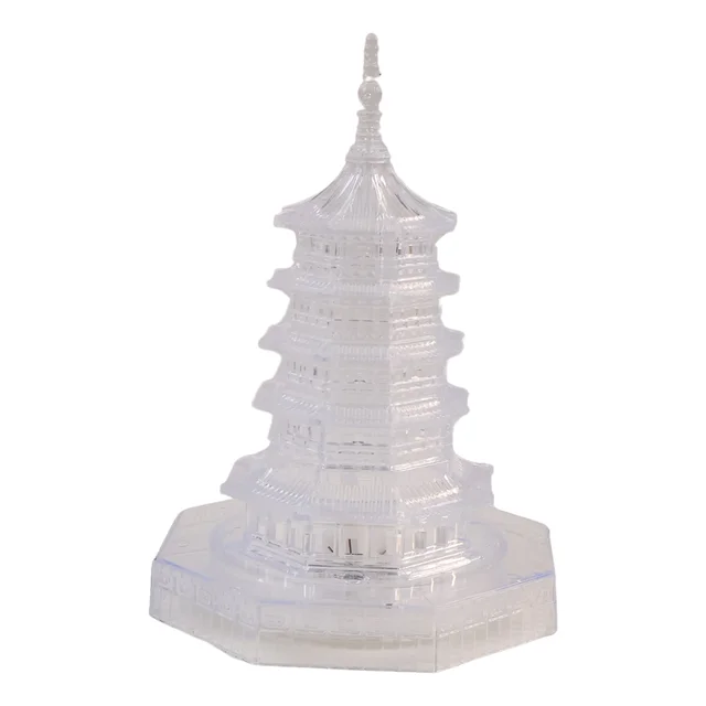 LED Crystal Pagoda Light – Elegant Battery Operated Decor