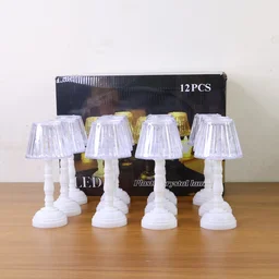 LED Crystal Table Lamps – Elegant Set of 12 Warm Lights