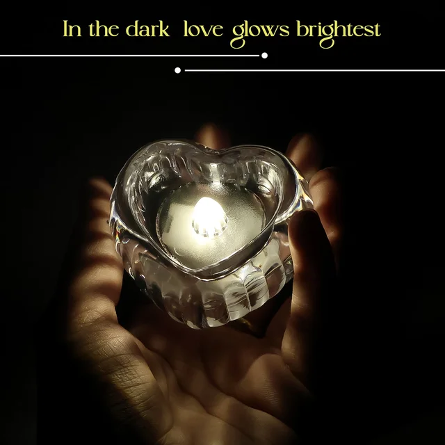 LED Crystal Tealight Candles – Elegant Flameless Warm Glow (6 Pc)
