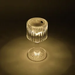 LED Crystal-Effect Table Lamps – Set of 4 Elegant Mini Lights