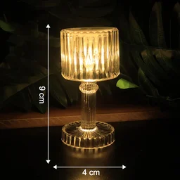 LED Crystal-Effect Table Lamps – Set of 6 Elegant Mini Lamps