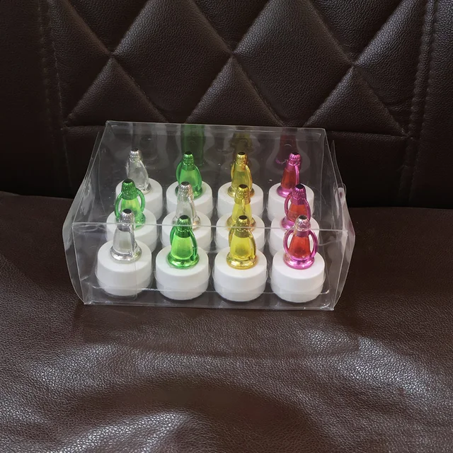 LED Decorative Candle Lamps – Set of 12 Multicolor Flameless Lights