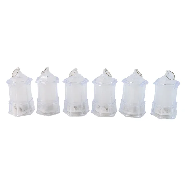 LED Decorative Lantern Lights – Set of 24 Flameless Hexagonal Lamps