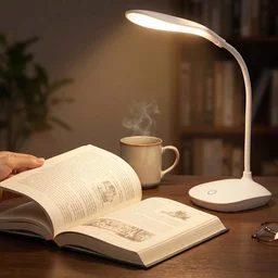 LED Desk Table Lamp Flexible Touch Dimmer Eye Care Reading Study Li...