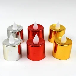 LED Diya Candles – Flameless Tea Light Set (6 Pcs) | Indo Glow