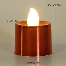LED Diya Candles – Flameless Tea Light Set (6 Pcs) | Indo Glow