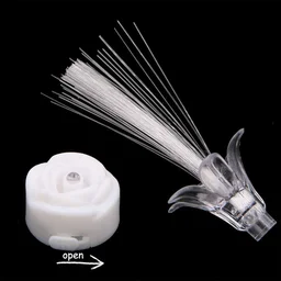LED Fiber Optic Flower Night Lamps – Multi-Color Ambient Glow Set