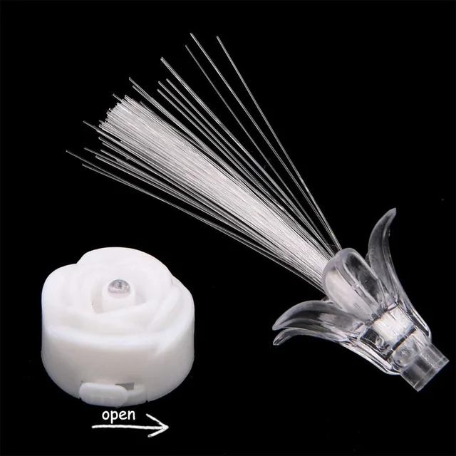 LED Fiber Optic Flower Night Lamps – Multi-Color Ambient Glow Set