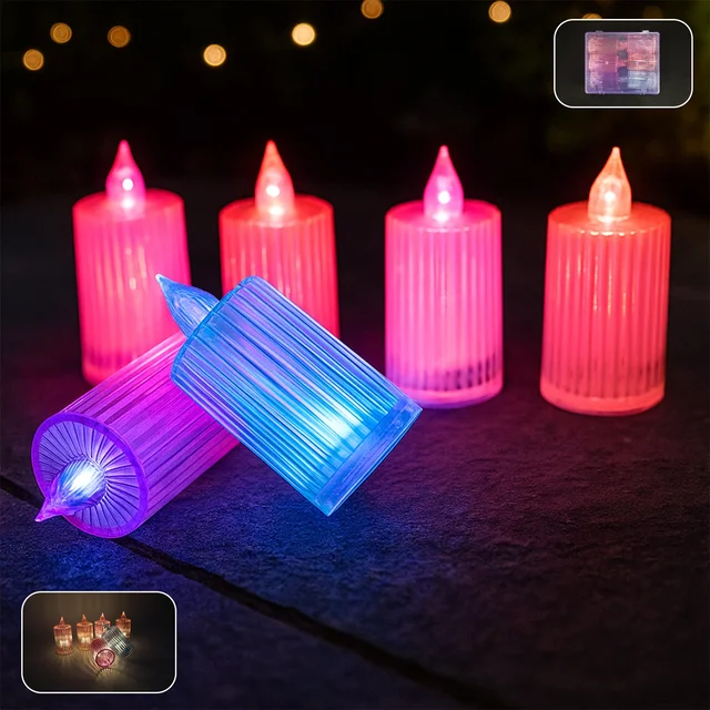 LED Flameless Candle Light Set – 6-Piece Decorative Ambient Lights