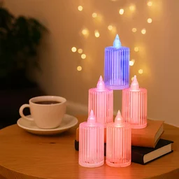 LED Flameless Candle Light Set – 6-Piece Decorative Ambient Lights