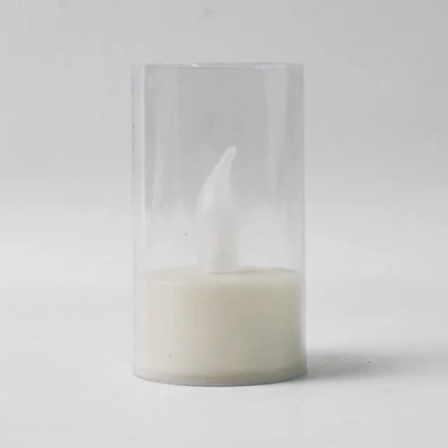 LED Flameless Candles – Set of 24 with Transparent Covers for Safe Home Ambience