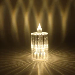 LED Flameless Decorative Candle Set – Smokeless Crystal Design
