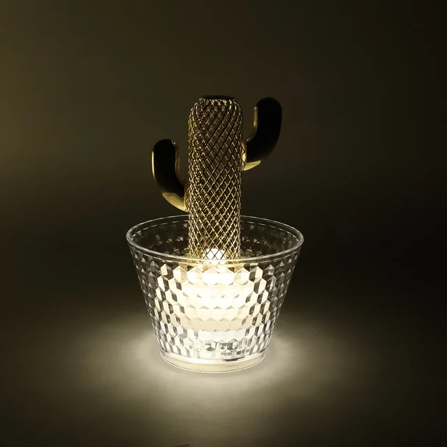 LED Flameless Decorative Candles – Cactus Design, Warm White Glow