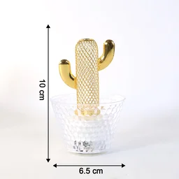 LED Flameless Decorative Candles – Cactus Design, Warm White Glow