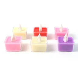 LED Flameless Tealight Candles – Safe Multicolor 6-Piece Set