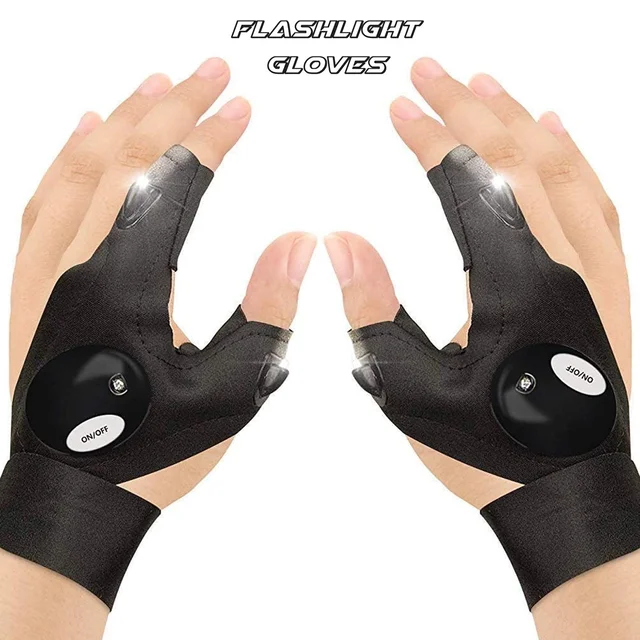 LED Flashlight Gloves – Hands-Free Work & Outdoor Light | Grow Wear