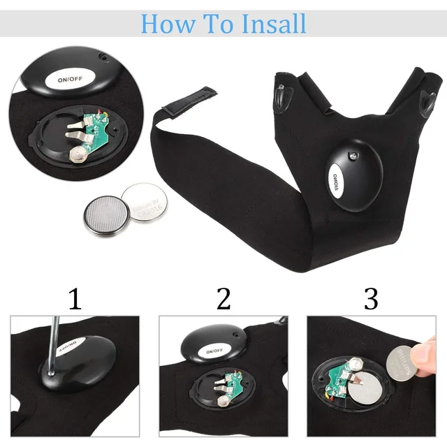 LED Flashlight Gloves – Hands-Free Work & Outdoor Light | Grow Wear