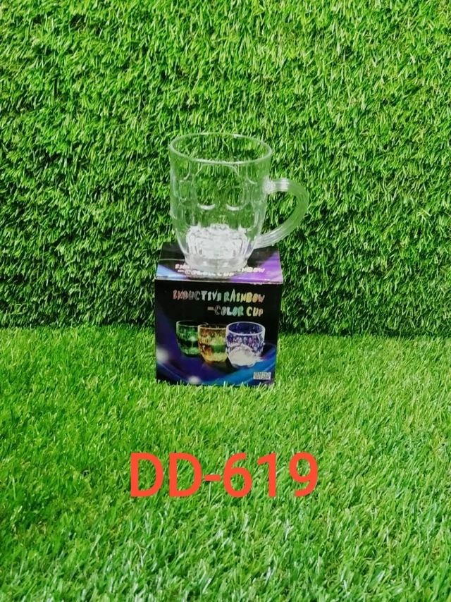 LED Glass Cup – Rainbow Colour Changing Mug | Indo Glow