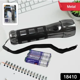 LED Hand Torch – Aluminium, Rubber Grip | Indo Glow