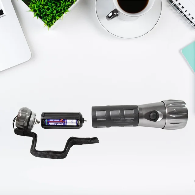 LED Hand Torch – Aluminium, Rubber Grip | Indo Glow