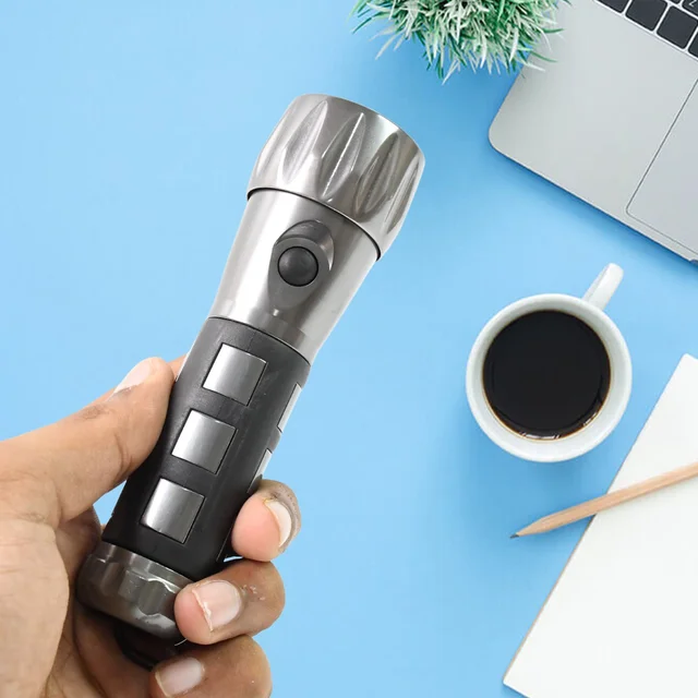 LED Hand Torch – Aluminium, Rubber Grip | Indo Glow