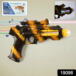 LED Laser Gun Toy – Battery Operated Space Blaster with Lights & Sound
