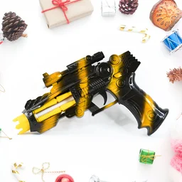 LED Laser Gun Toy – Battery Operated Space Blaster with Lights & Sound